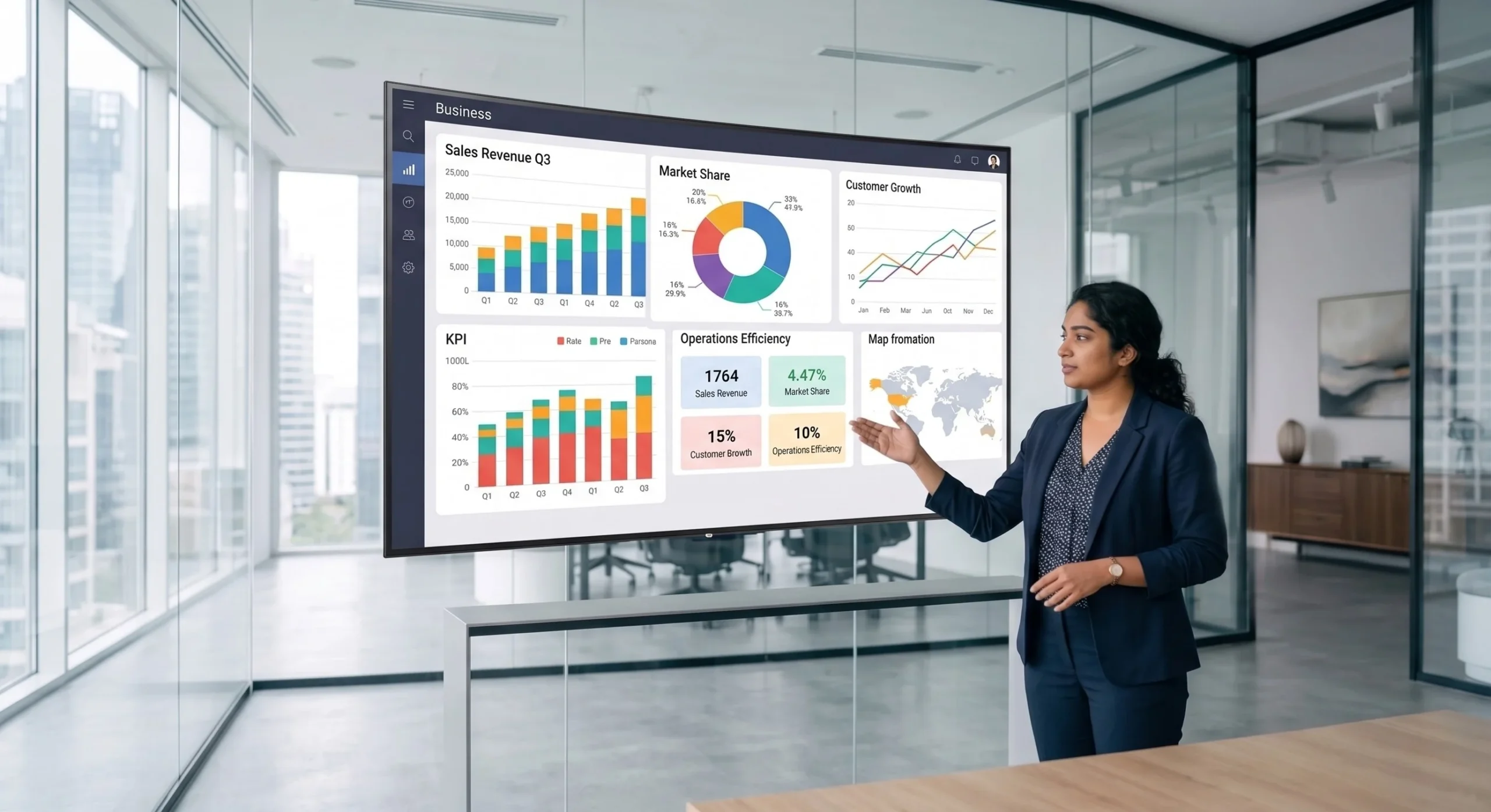 data analytics consulting services dashboard